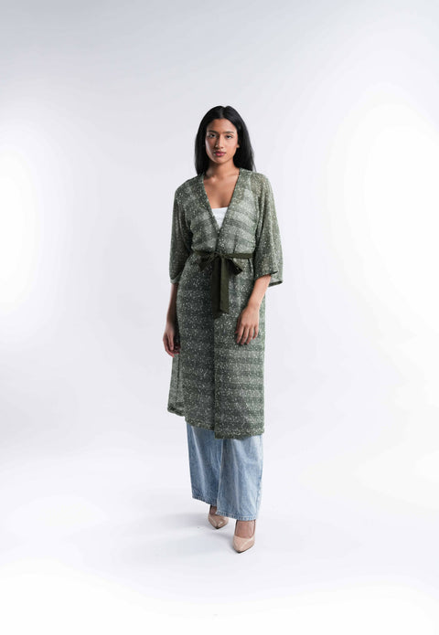 Green Crochet Jacket