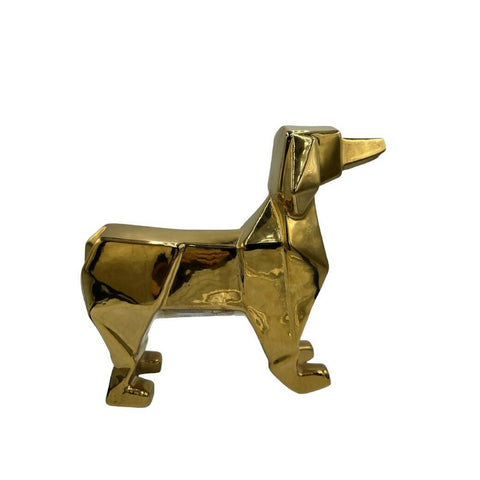 Decorative Cubic Gold Dog