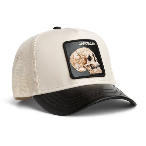 Goorin Bros. Faux Leather Skull Trucker Cap