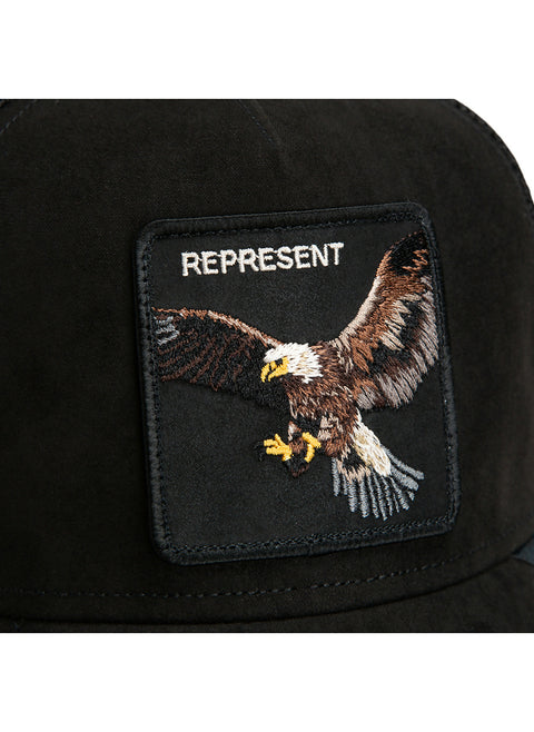 Goorin Bros Suede Represent Eagle Trucker Cap