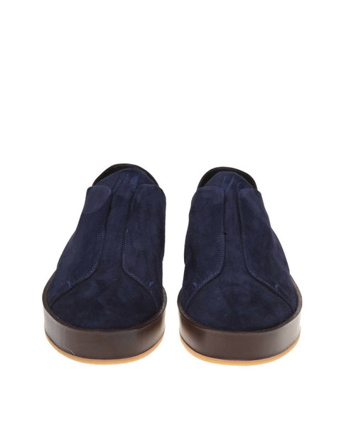 MC Suede Sneakers in Blue & Brown
