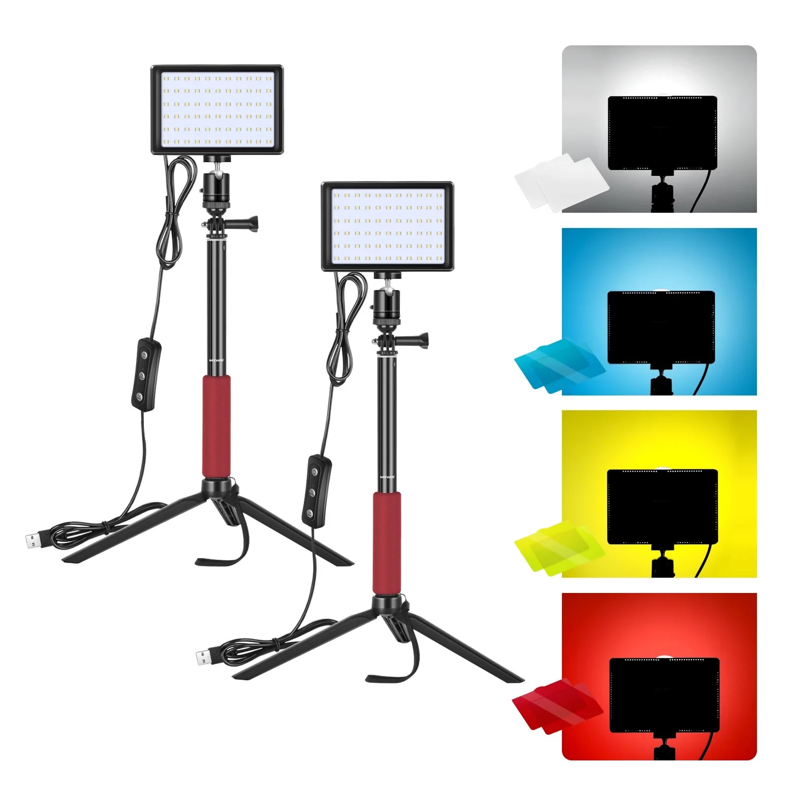 NEEWER ZC-10S 2 PIECES PRO USB TABLE TOP LED LIGHT KIT – LINK