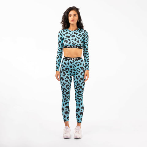 Leopard Sport Set in Blue