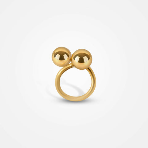 susarts handmade gold-plated ring