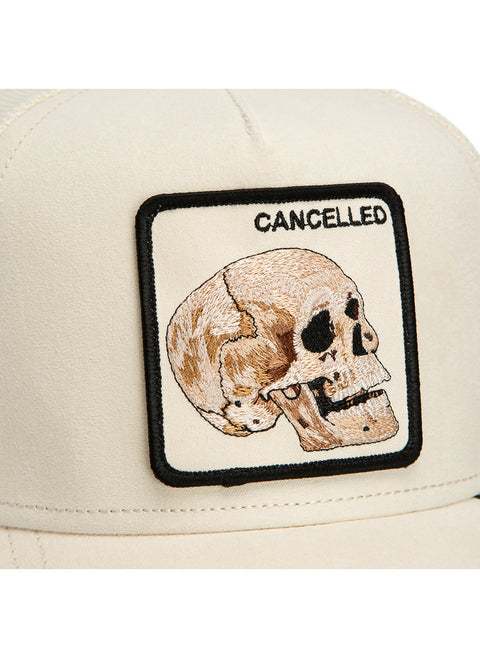 Goorin Bros Suede Cancelled Skull Trucker Cap