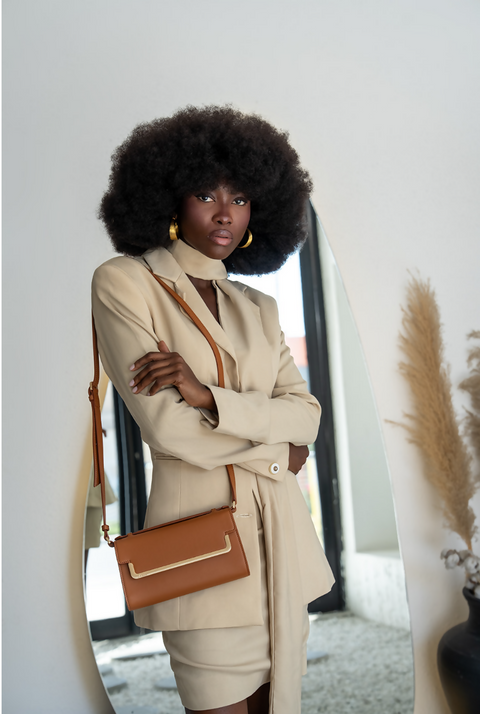 Miss MIAR Clutch Brown