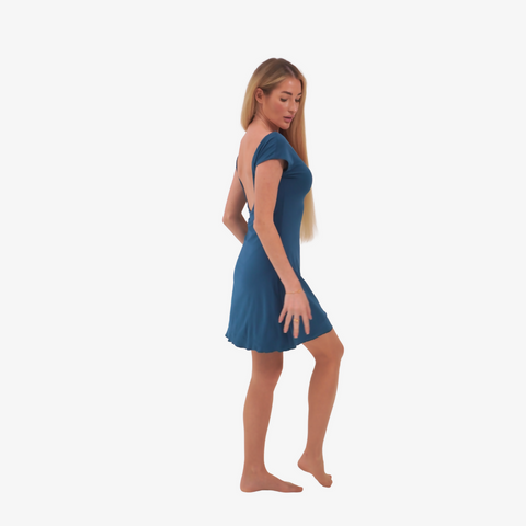 Gigi - mini dress petrole