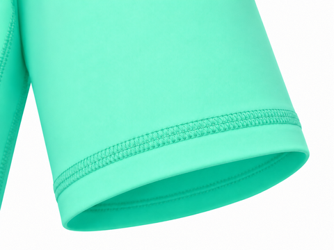 Aqua Mint Rashguard Shorts Sleeve