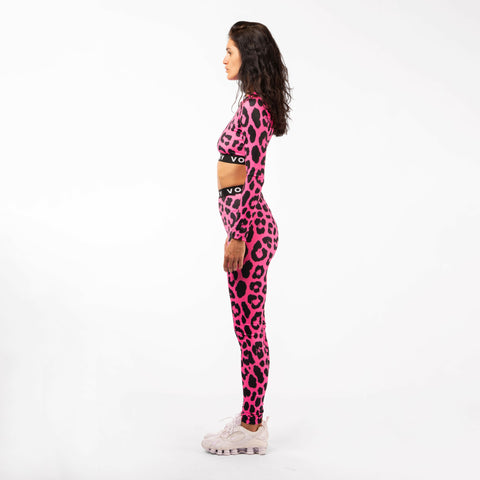 Leopard Sport Set in Pink