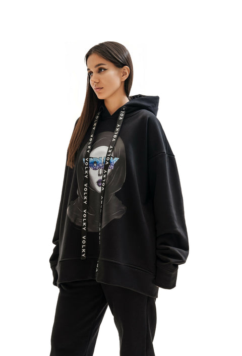 Woman Volky Hoodie in Black