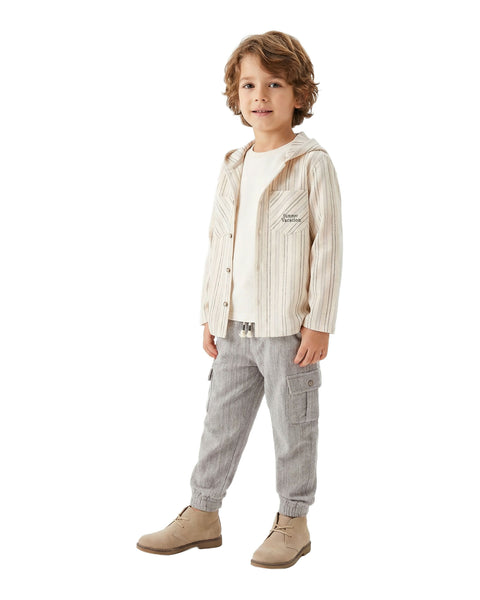 BOMBILI Boys 3-piece set (shirt,sweat,pants) - Gray