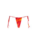 Ruched tie side bottom with rings back RS