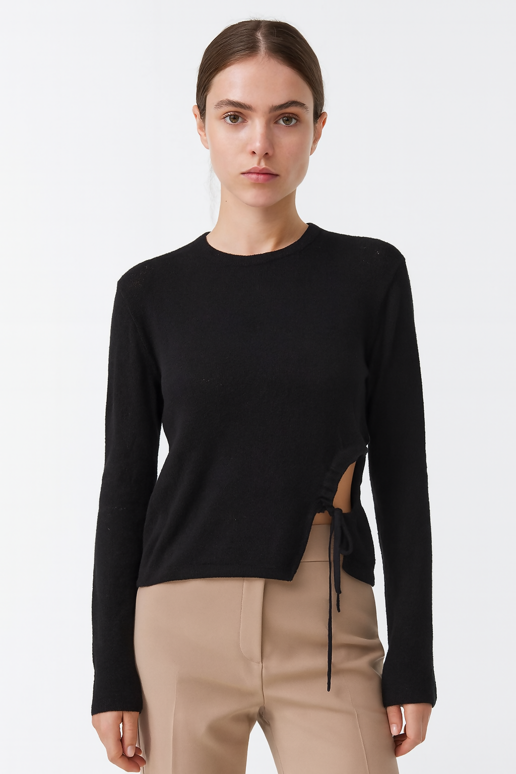 MEA KNIT TOP In BLACK
