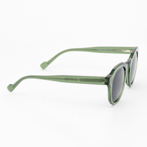 Meta Sunglasses | Green Frames & Grey Lenses
