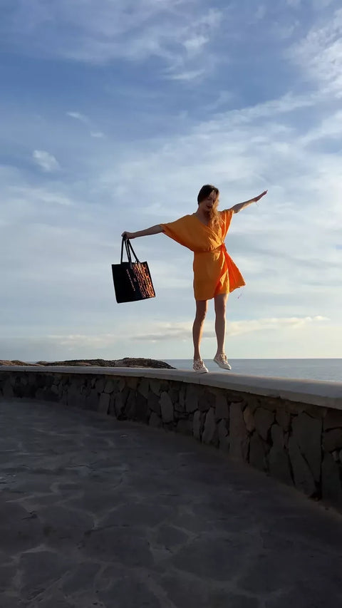 CRISANTA X Limited Edition Shopper Bag with Bold Graphic