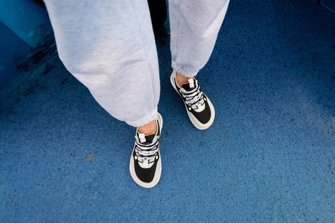 Barefoot sneakers Barebarics Revive - Light Grey & Black