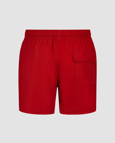 Red Plain Swim Shorts