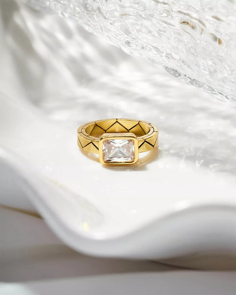 The Camille Ring- Gold- Size 5