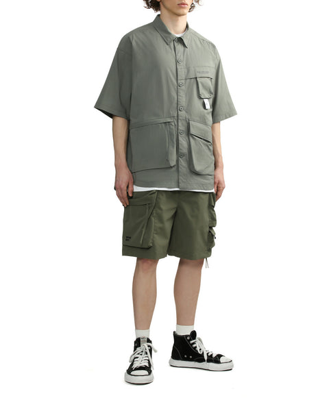 Patch Logo Cargo Shorts in Khaki