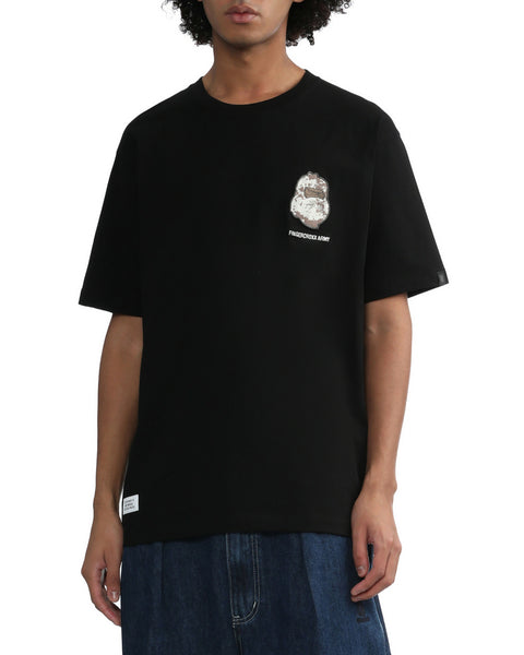 Northern Warfare Black T-shirt in Cotton Jersey