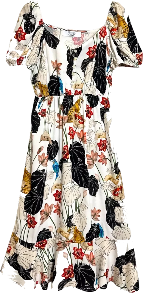 MY PEANUT Canvas Ecru Dress