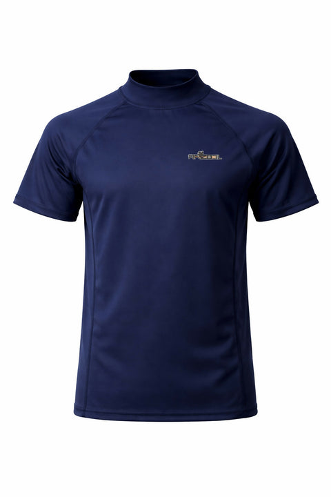 Navy Core Men Rashguard Shorts Sleeve