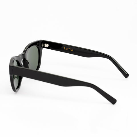 Aurora Sunglasses | Black Frames & Green Lenses
