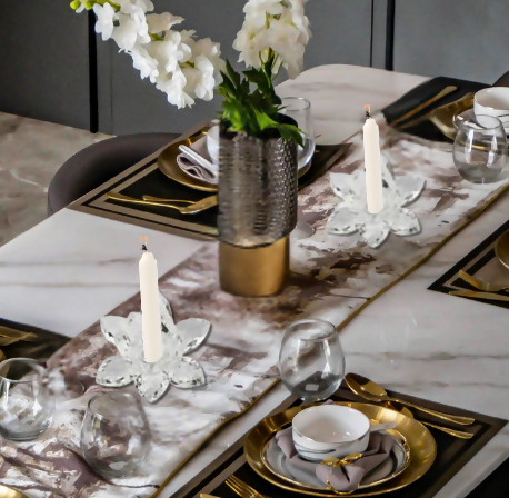 Crystal Clear Petal Candleholder