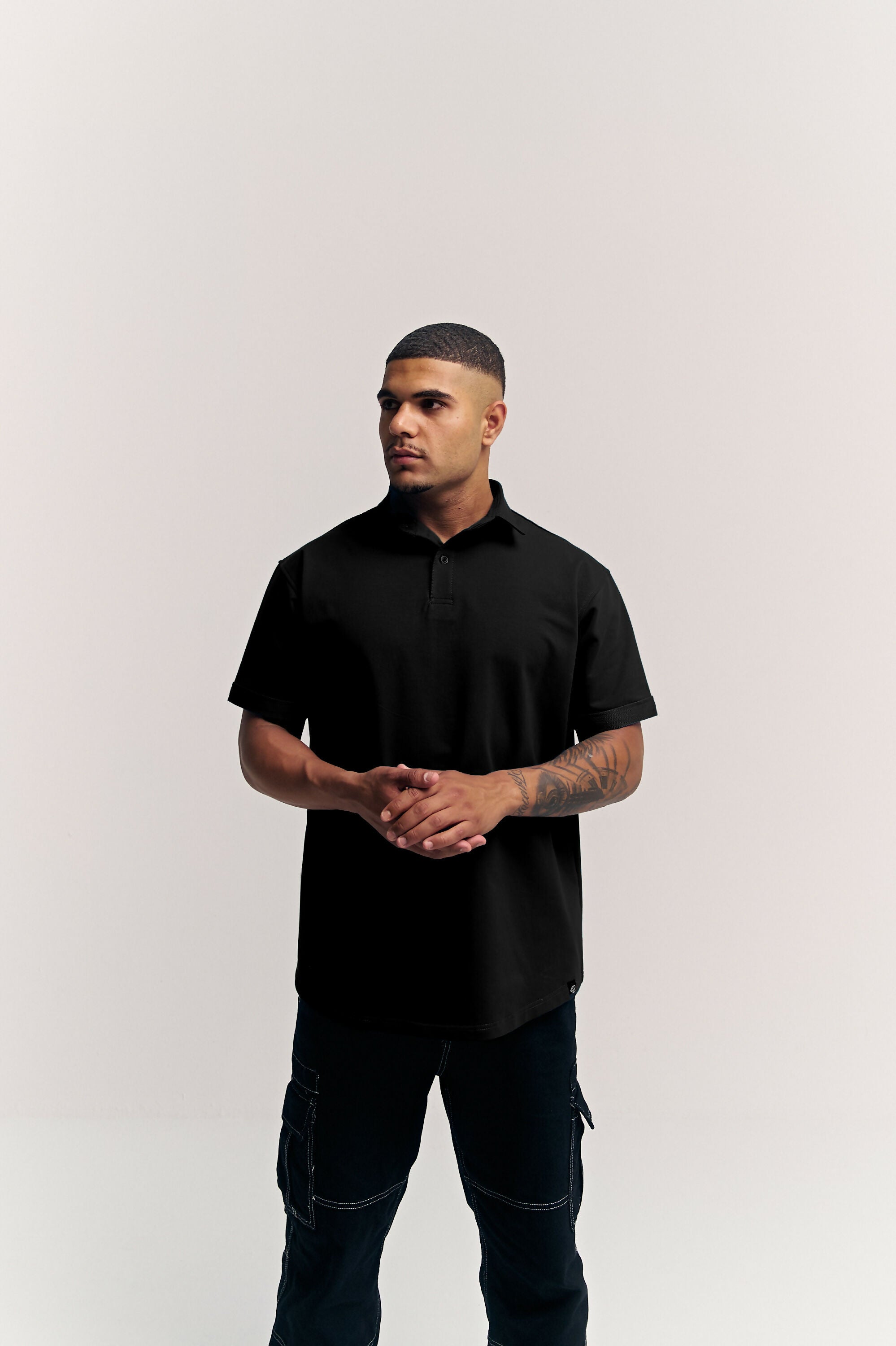 Eternal Relaxed Fit Polo Black