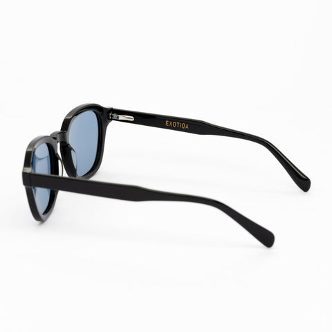 Evoke Sunglasses | Black Frames & Blue Lenses