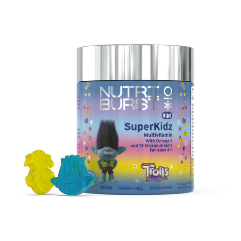 Nutri Burst Trolls SuperKidz - Multivitamins (60 Gummies) - Kids Food Supplement