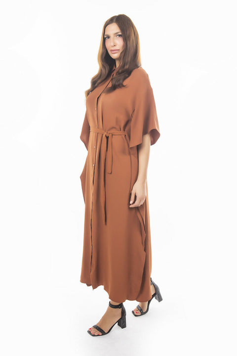 MY PEANUT Antis Maxi Dress in Tangerine