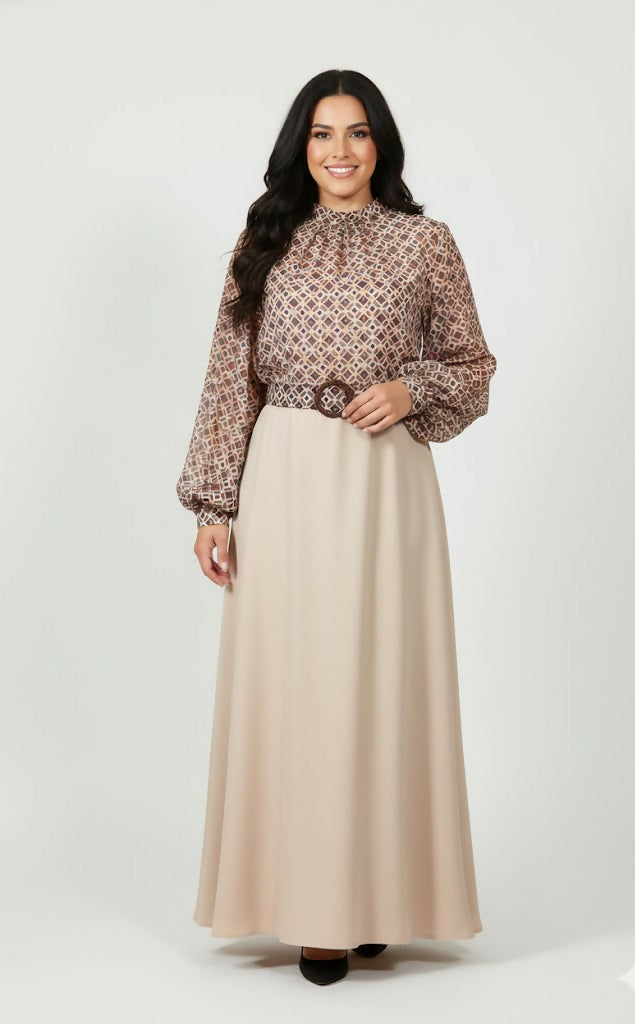 MY Peanut Sukran Dress in Latte