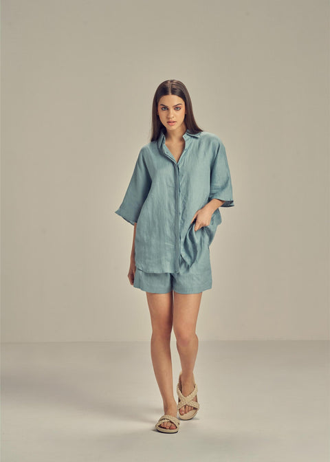 CECILEHOB Shane Bermuda Set Blue