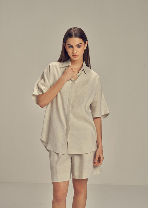 CECILEHOB Shane Bermuda Set Beige