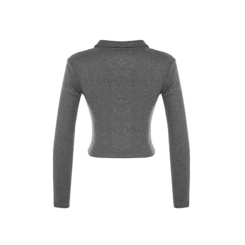 MY PEANUT Emel Knit Top in Anthrasit