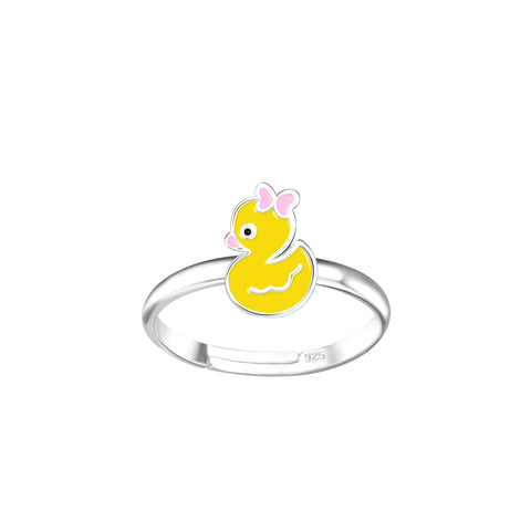 Yellow Duck Adjustable Ring