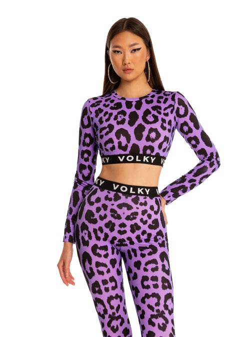 Leopard Sport Set in Purple