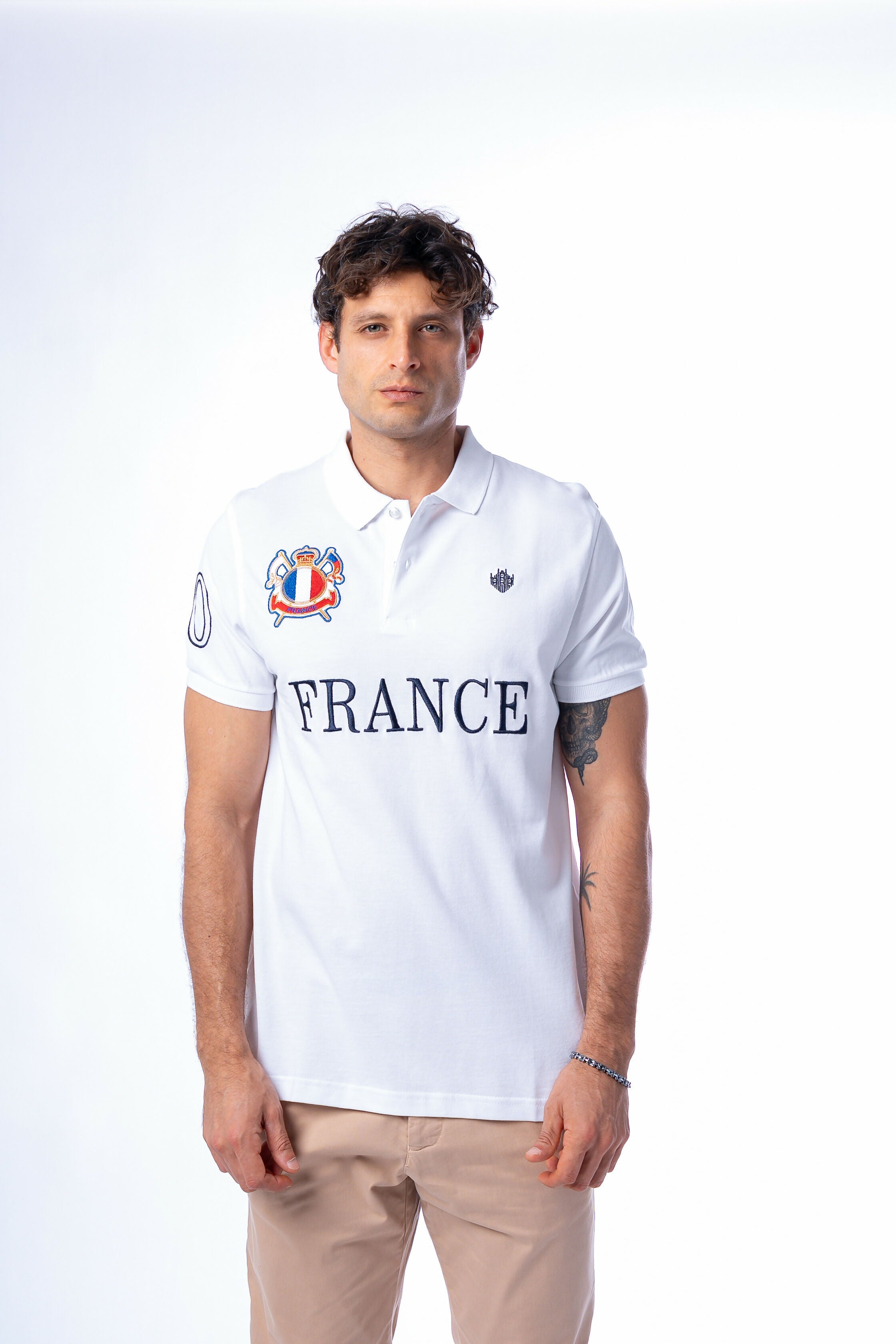 FRANCE POLO WHITE