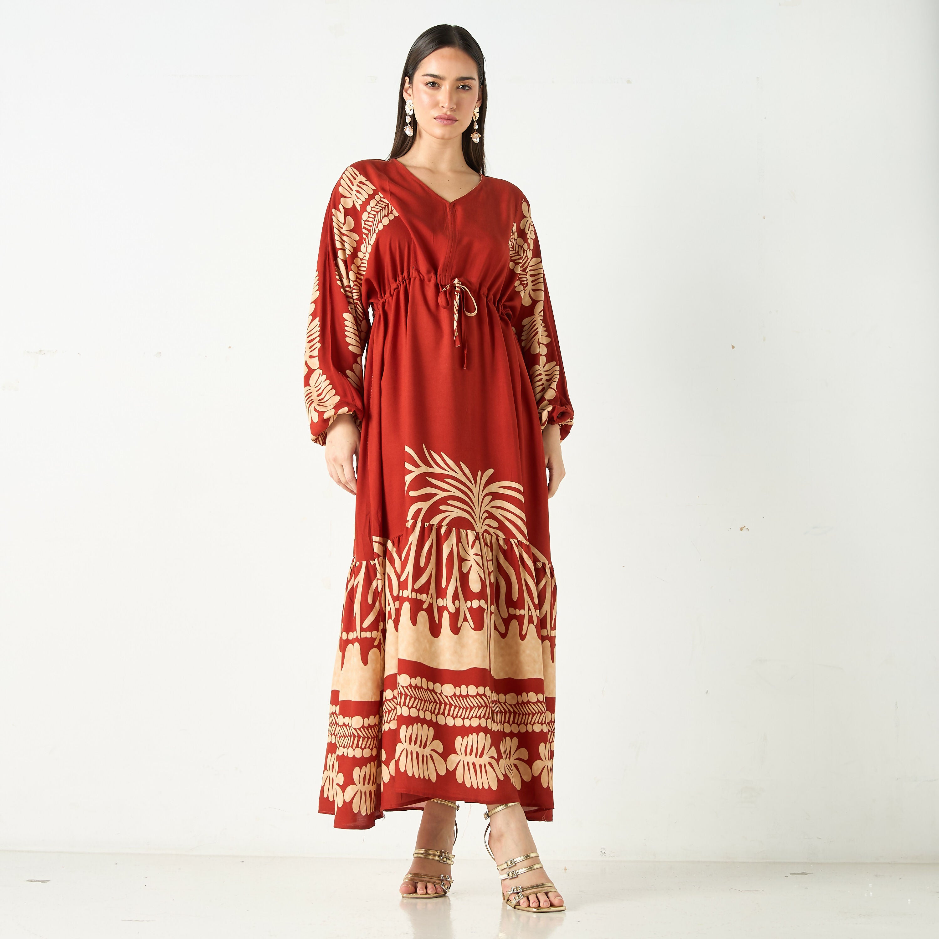 AOP maxi dress