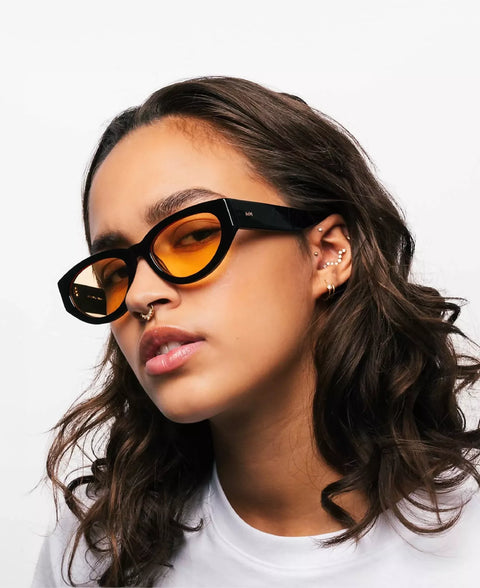 Audrey Chimi Black Yellow Sunglasses