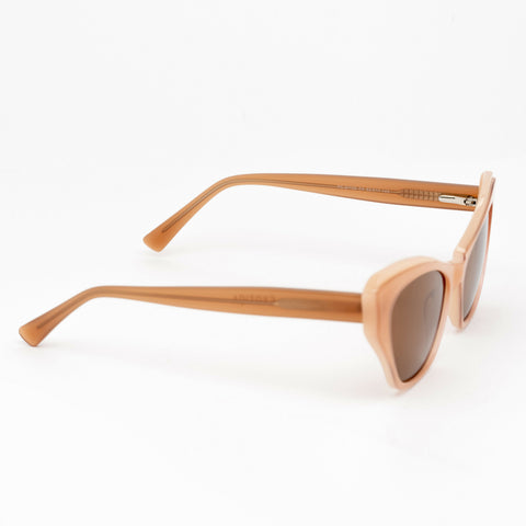 Marylin Sunglasses | Cream Frames & Brown Lenses