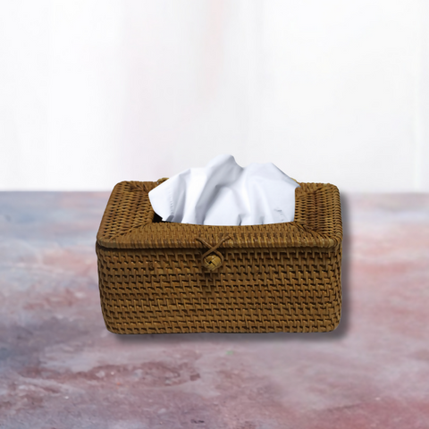 Susarts handwoven rattan tissue box
