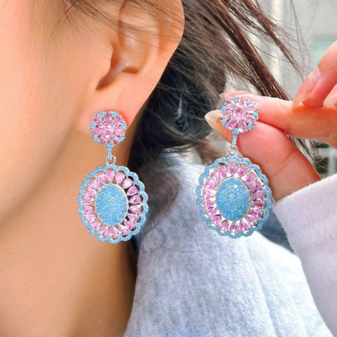 Blossom Cascade Zircon Earrings