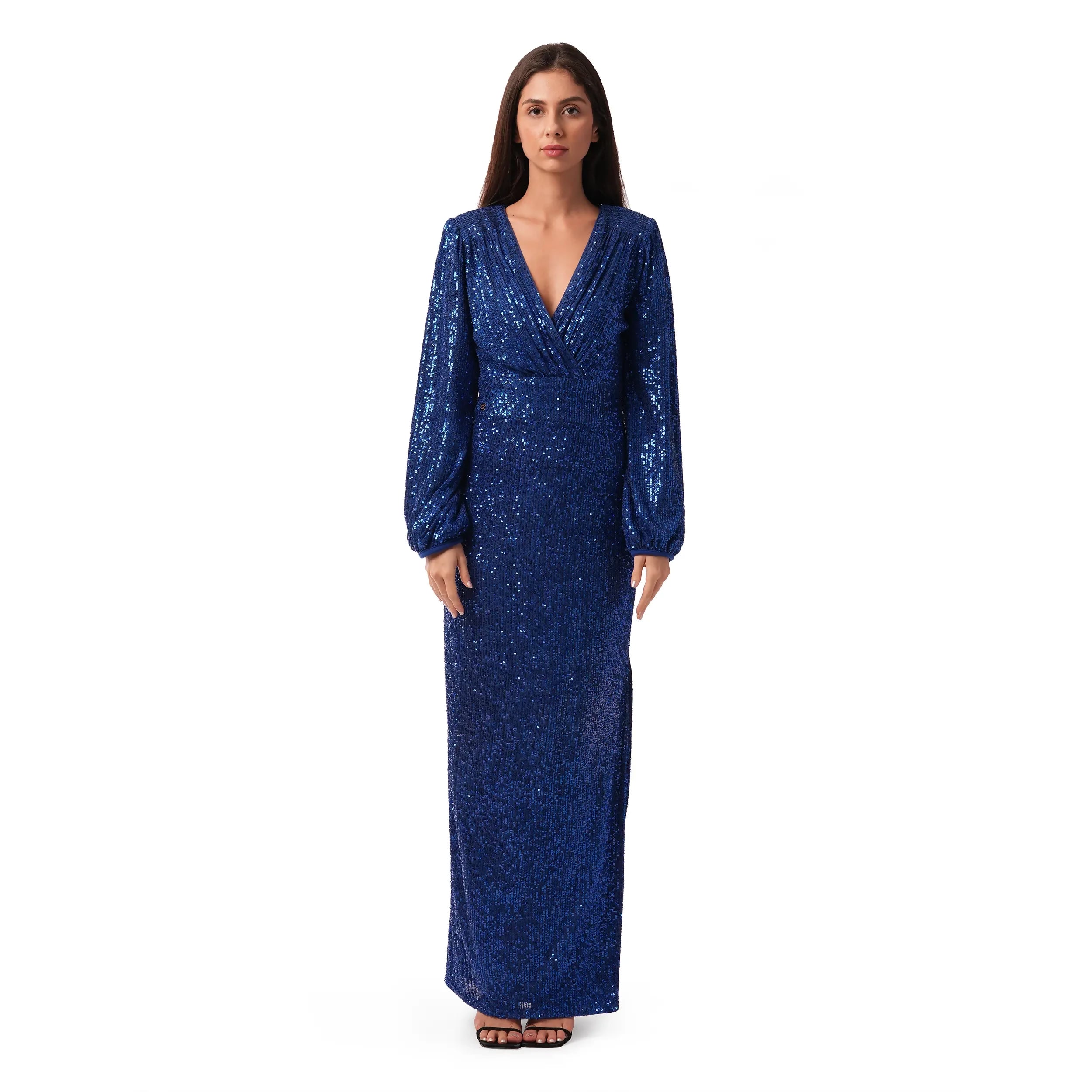Royal Blue Sequins Dress
