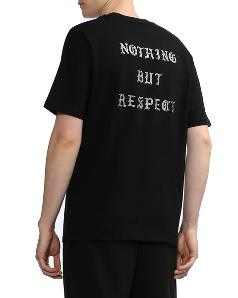 Metallic Slogan T-shirt In Black