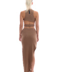 Slit Top & Skirt - Biege 2