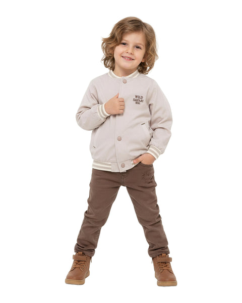 BOMBILI Boys 3-piece set (sweat,jacket,pants) - Beige
