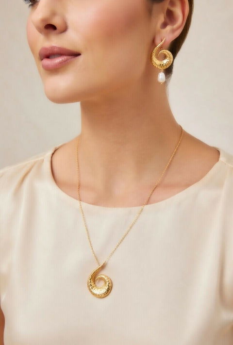 Aria Handmade set of 2 pieces with natural stones