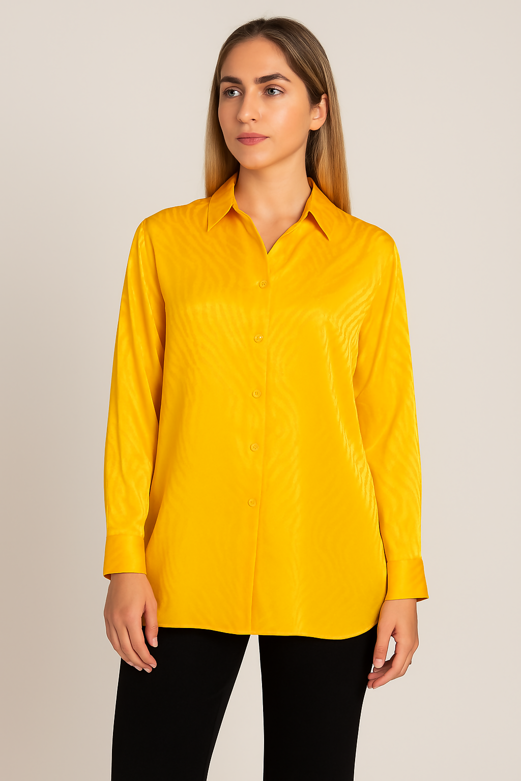 MY PEANUT Sirma Jacquard Oversize Shirt